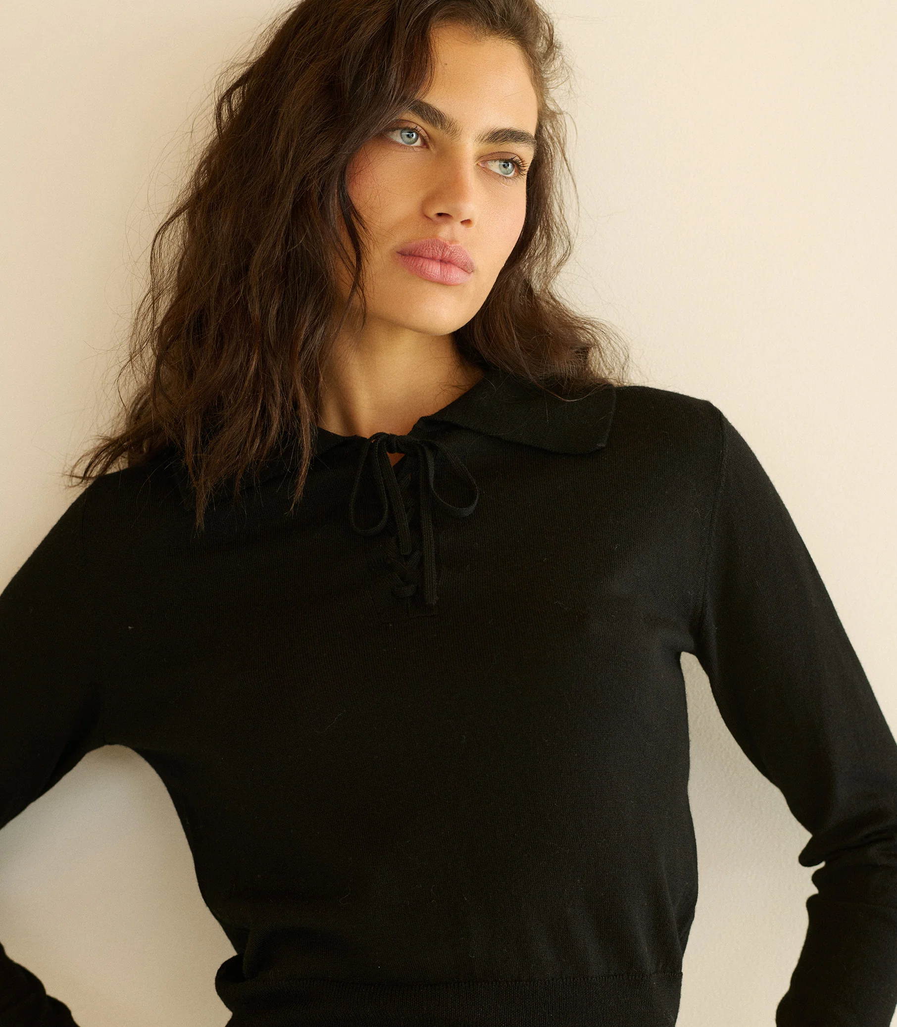 REED SWEATER -- BLACK - Image 5