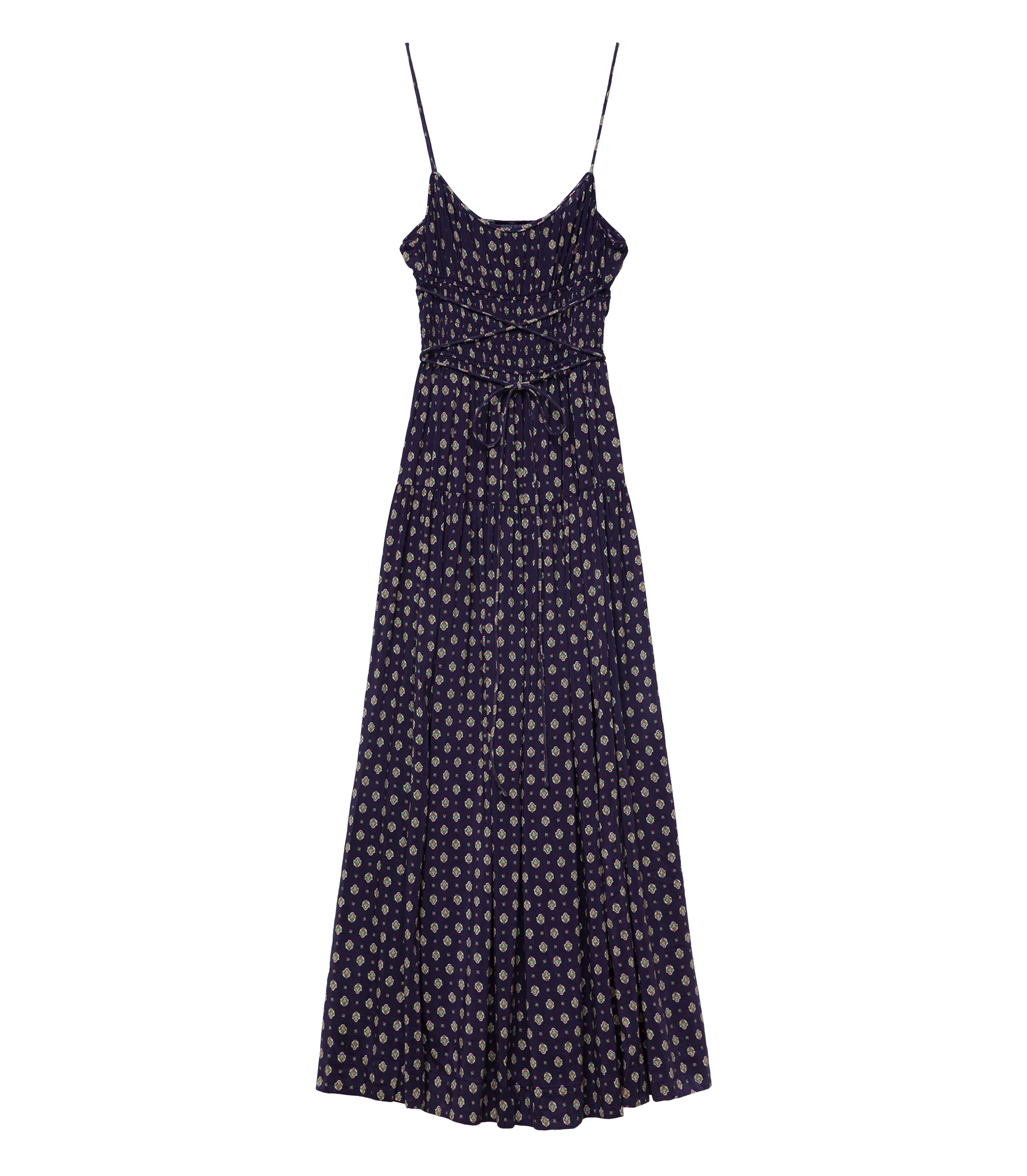 SAFIA DRESS -- NAVY CADIZ FOULARD - Image 10