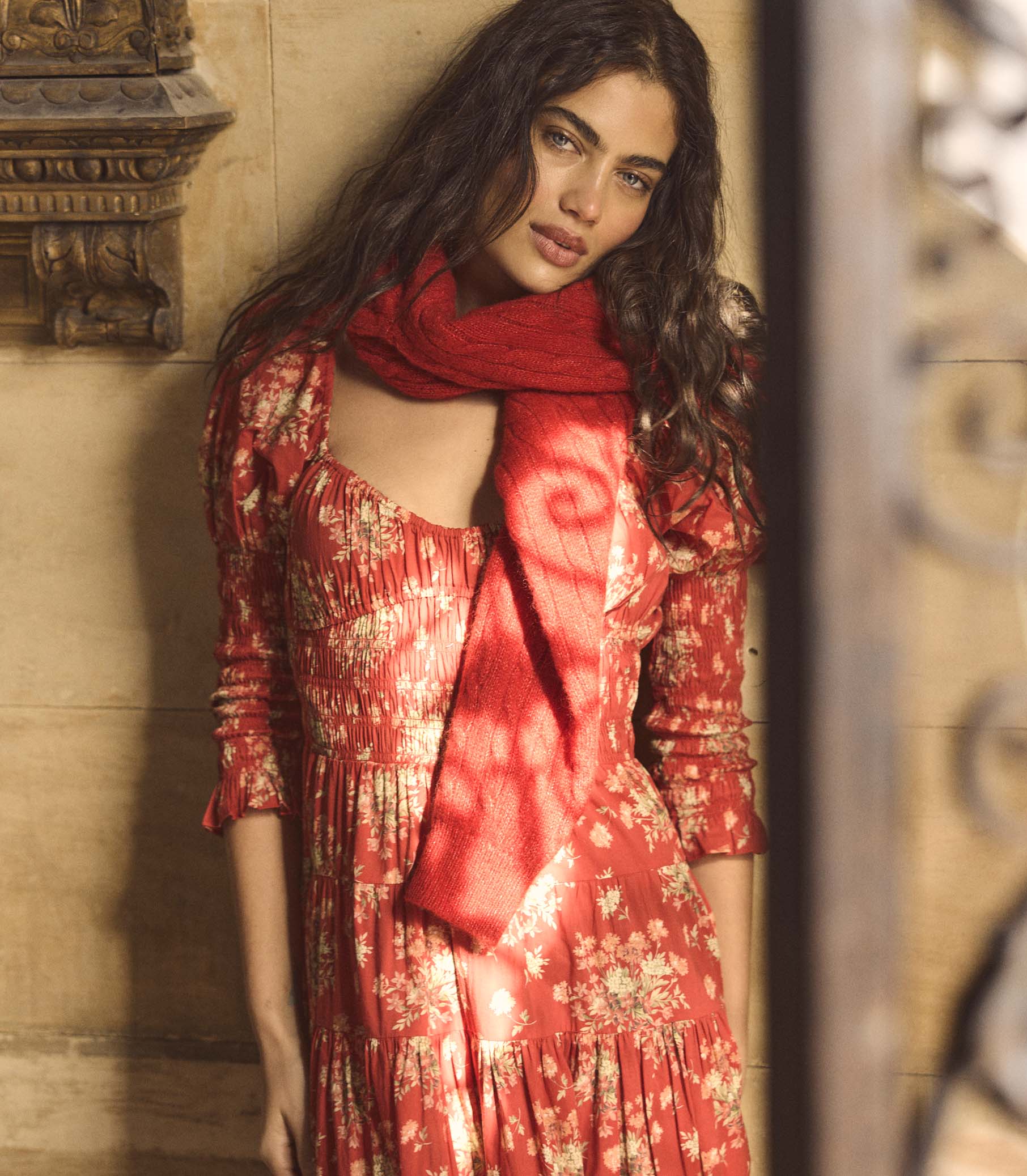 SERAPHINA DRESS -- ROSSO LANTANA FLORAL - Image 4
