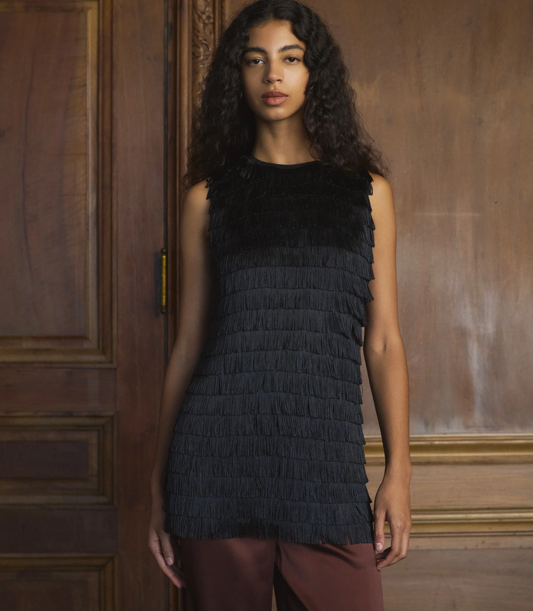 SOIRÉE TUNIC TOP -- BLACK - Image 8