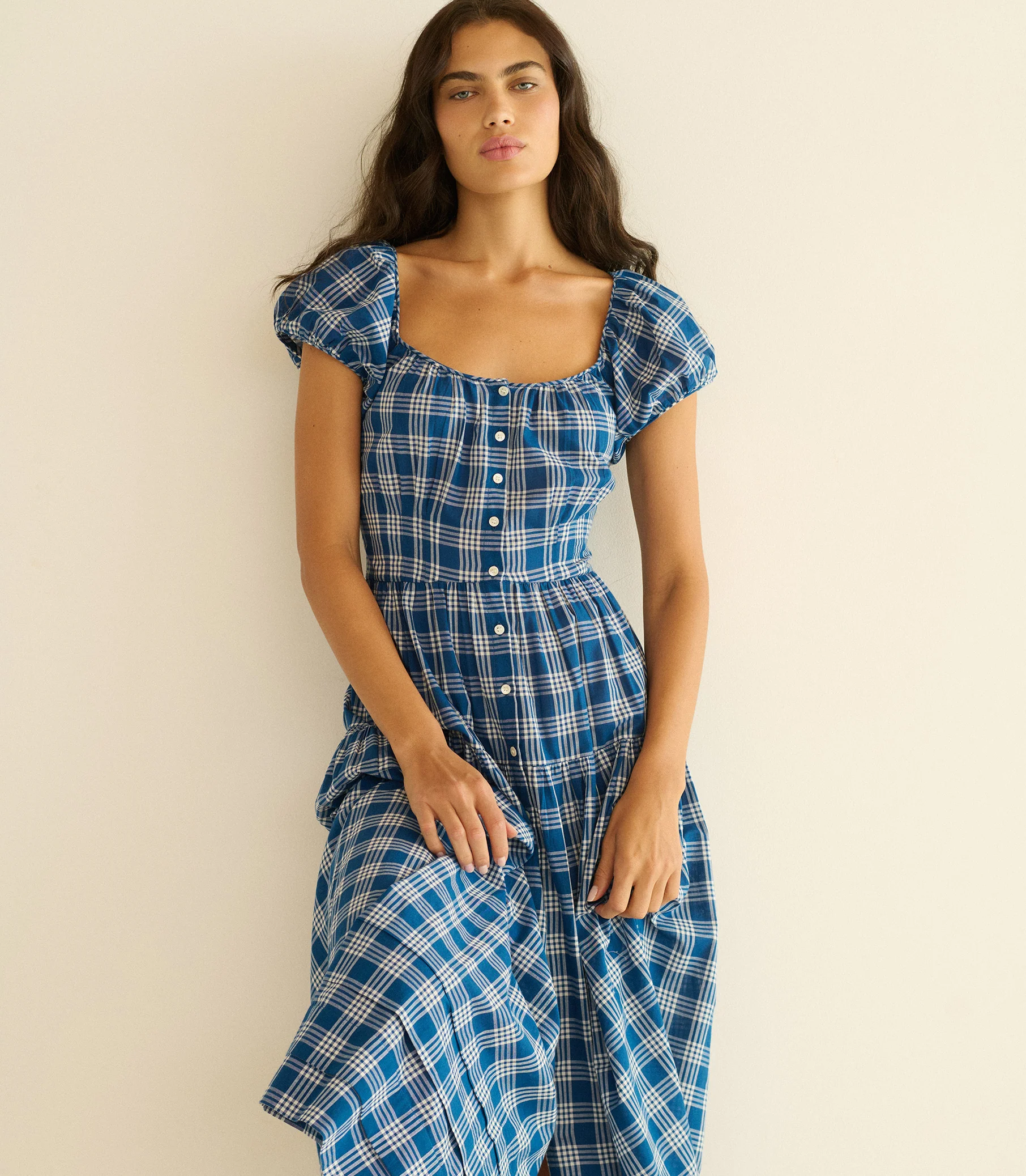 VALENNE DRESS -- DORSET PLAID - Image 3