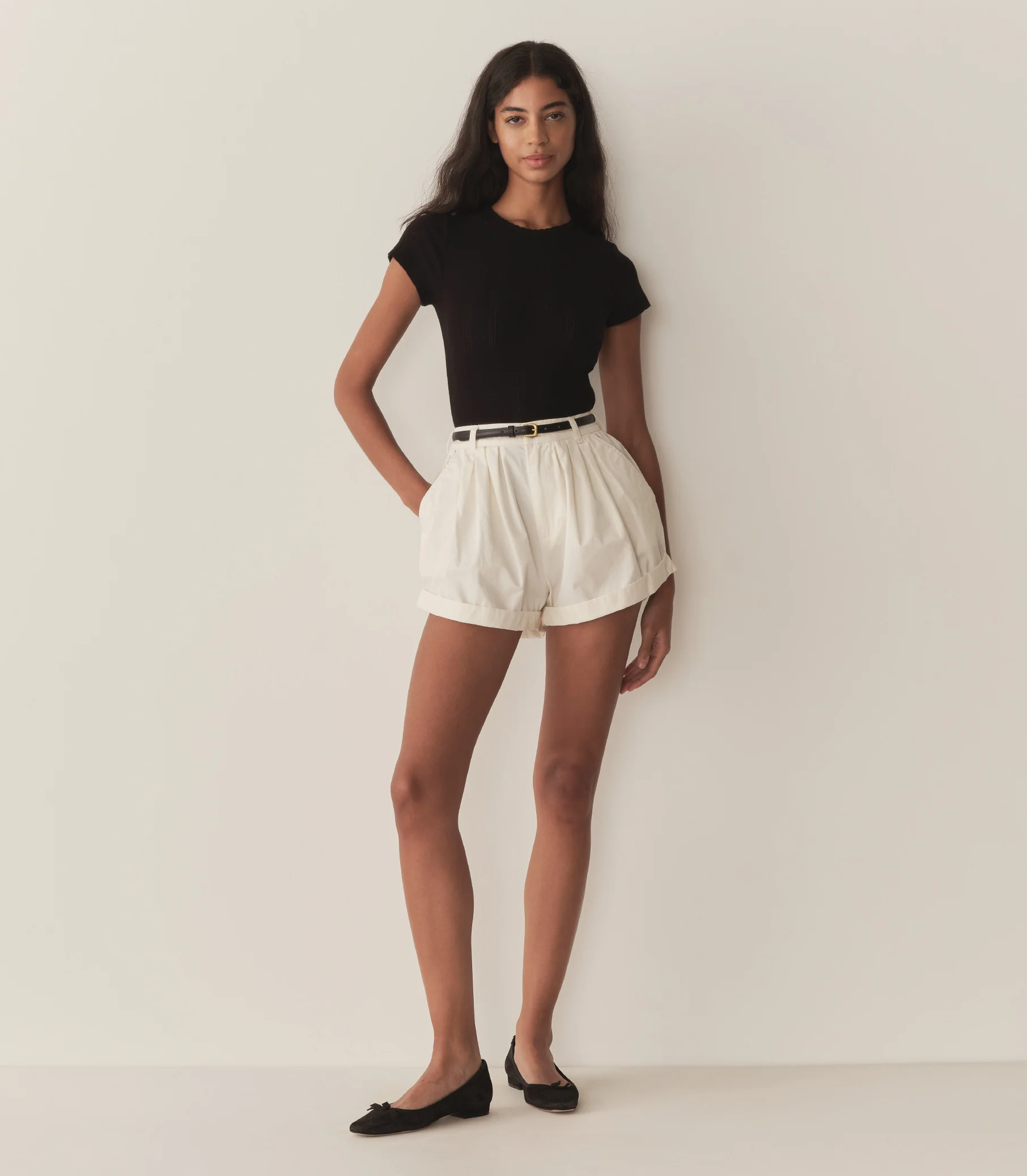 VIVI TEE -- BLACK QUELLE JOLIE POINTELLE - Image 2